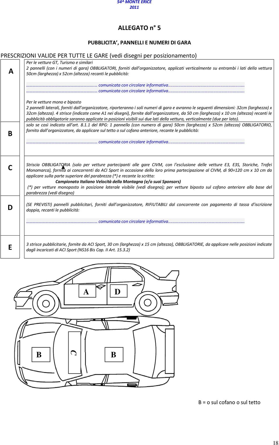 .... comunicata con circolare informativa.