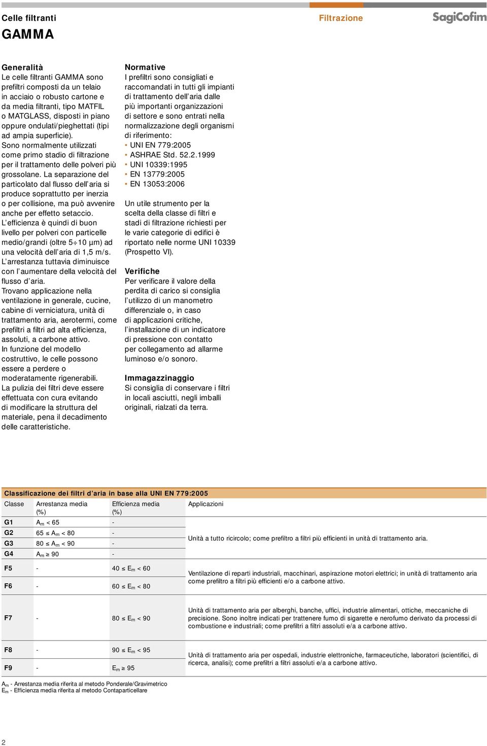 La separazione del particolato dal fl usso dell aria si produce soprattutto per inerzia o per collisione, ma può avvenire anche per effetto setaccio.