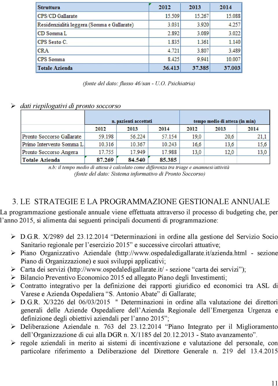 LE STRATEGIE E LA PROGRAMMAZIONE GESTIONALE ANNUALE La programmazione gestionale annuale viene effettuata attraverso il processo di budgeting che, per l anno 2015, si alimenta dai seguenti principali