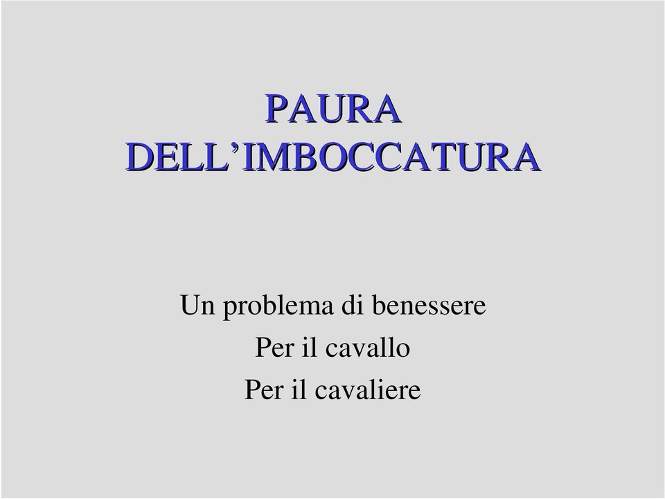 problema di