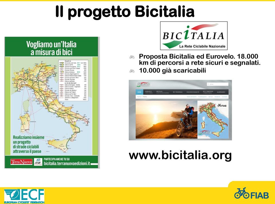 000 km di percorsi a rete sicuri e