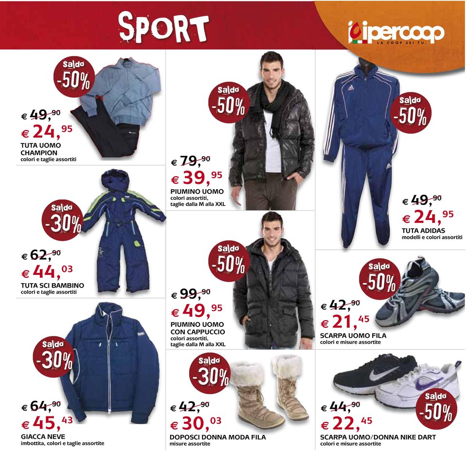 assortiti, taglie dalla M alla XXL 42, 90 30, 30, 03 DOPOSCI DONNA MODA FILA misure assortite 42, 90 21, SCARPA UOMO FILA