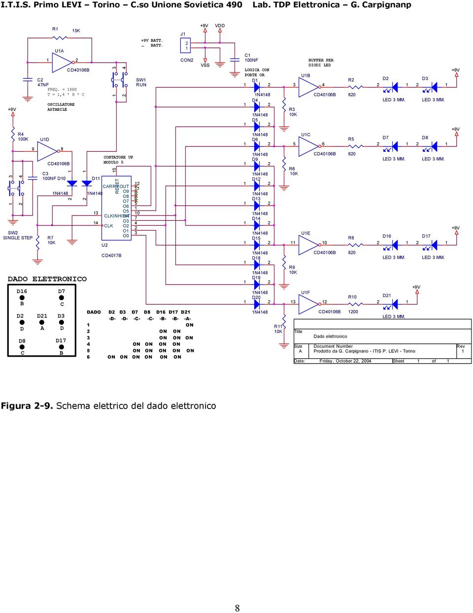 CARRYOUT U CD407B O3 O O O0 SW RUN 9 6 5 0 7 4 3 +9V BATT. _ BATT.