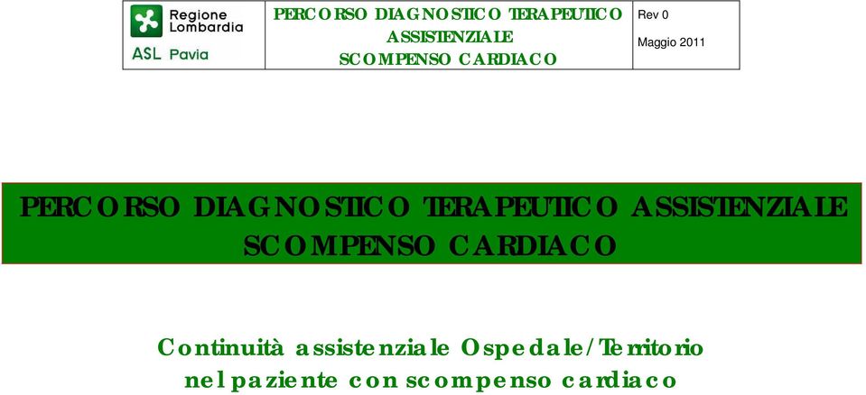 assistenziale Ospedale/Territorio nel paziente con