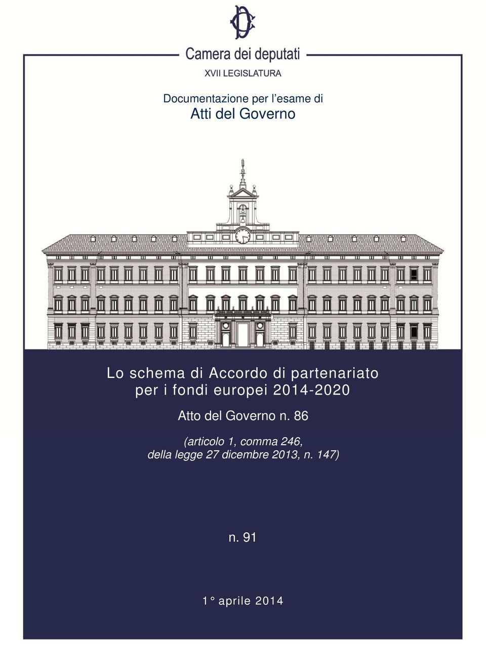 2014-2020 Atto del Governo n.