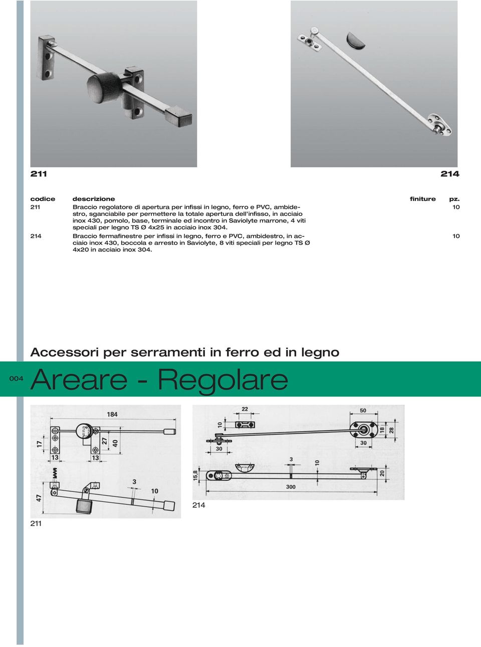 per legno TS Ø 4x25 in acciaio inox 304.