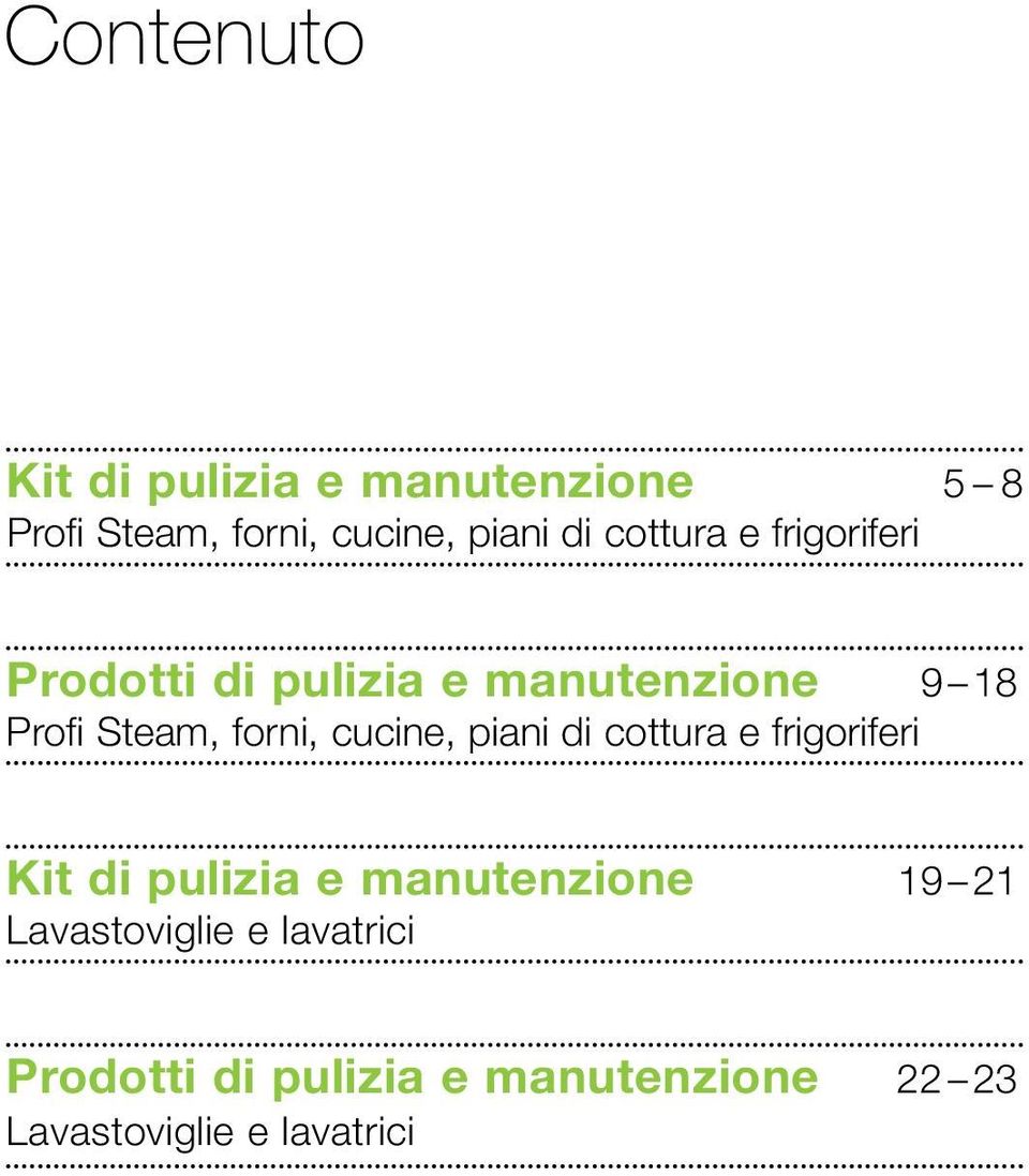 cucine, piani di cottura e frigoriferi Kit di pulizia e manutenzione 19 21