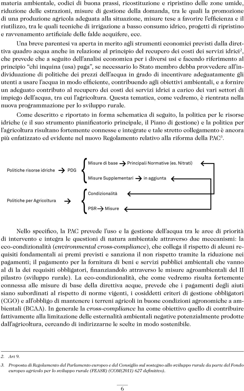 delle falde acquifere, ecc.