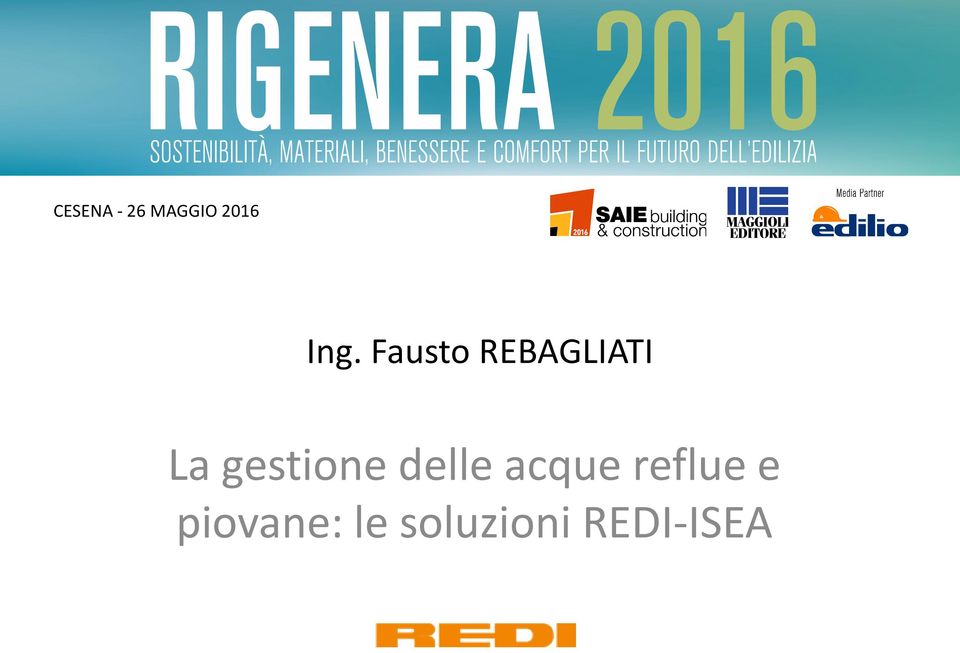 gestione delle acque reflue