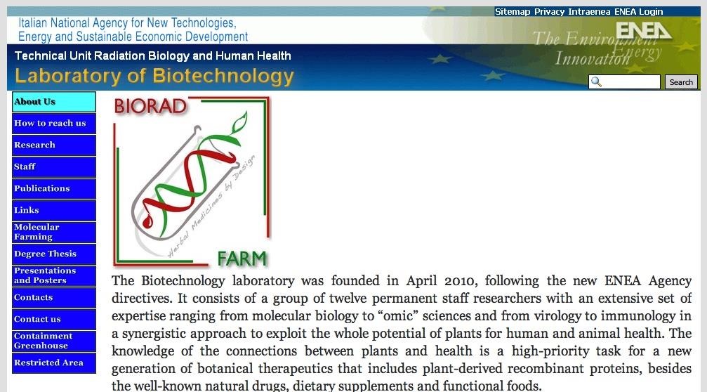 Sito web FARM Oltre 100 pubblicazioni peer