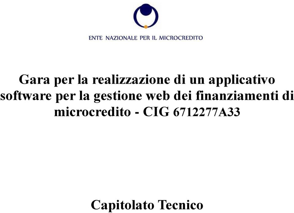 gestione web dei finanziamenti di