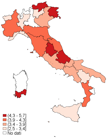 di persone che hanno riferito bassa possibilità di subire un infortunio domestico Pool PASSI 2011 Quanti hanno subito un infortunio domestico per il quale sono dovuti ricorrere al medico di famiglia,