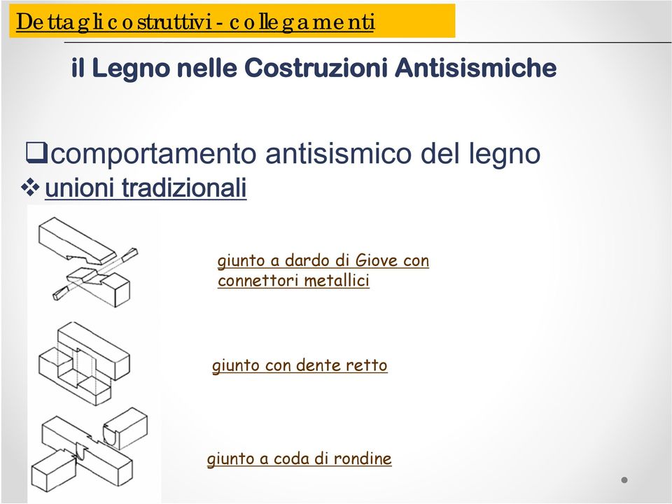 connettori metallici giunto