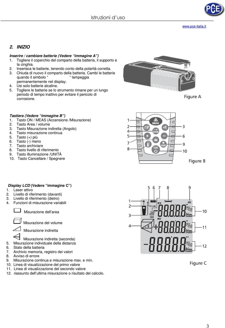 Usi solo batterie alcaline. 5. Togliere le batterie se lo strumento rimane per un lungo periodo di tempo inattivo per evitare il pericolo di corrosione. Tastiera (Vedere immagine B ) 1.