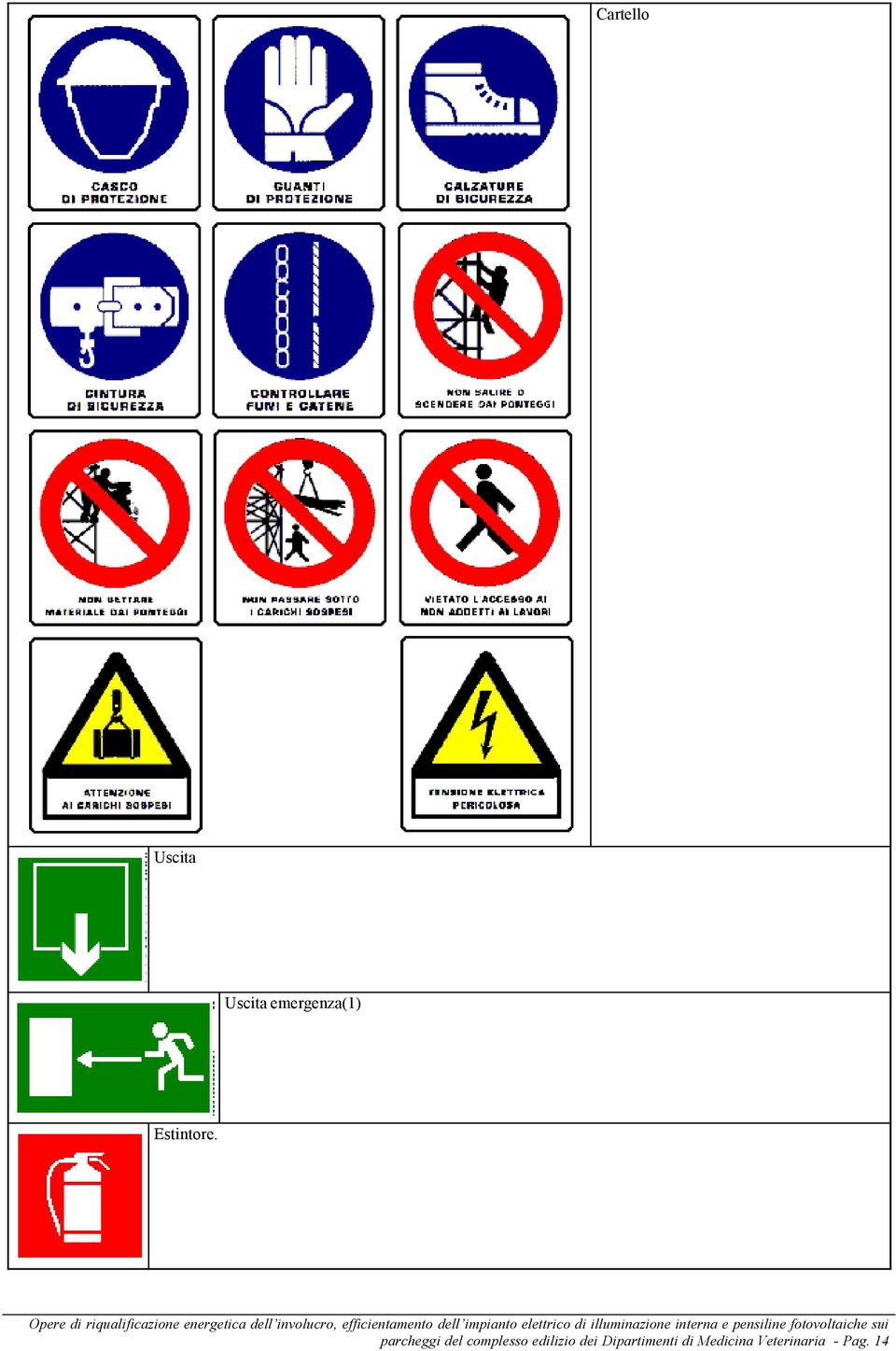 parcheggi del complesso edilizio