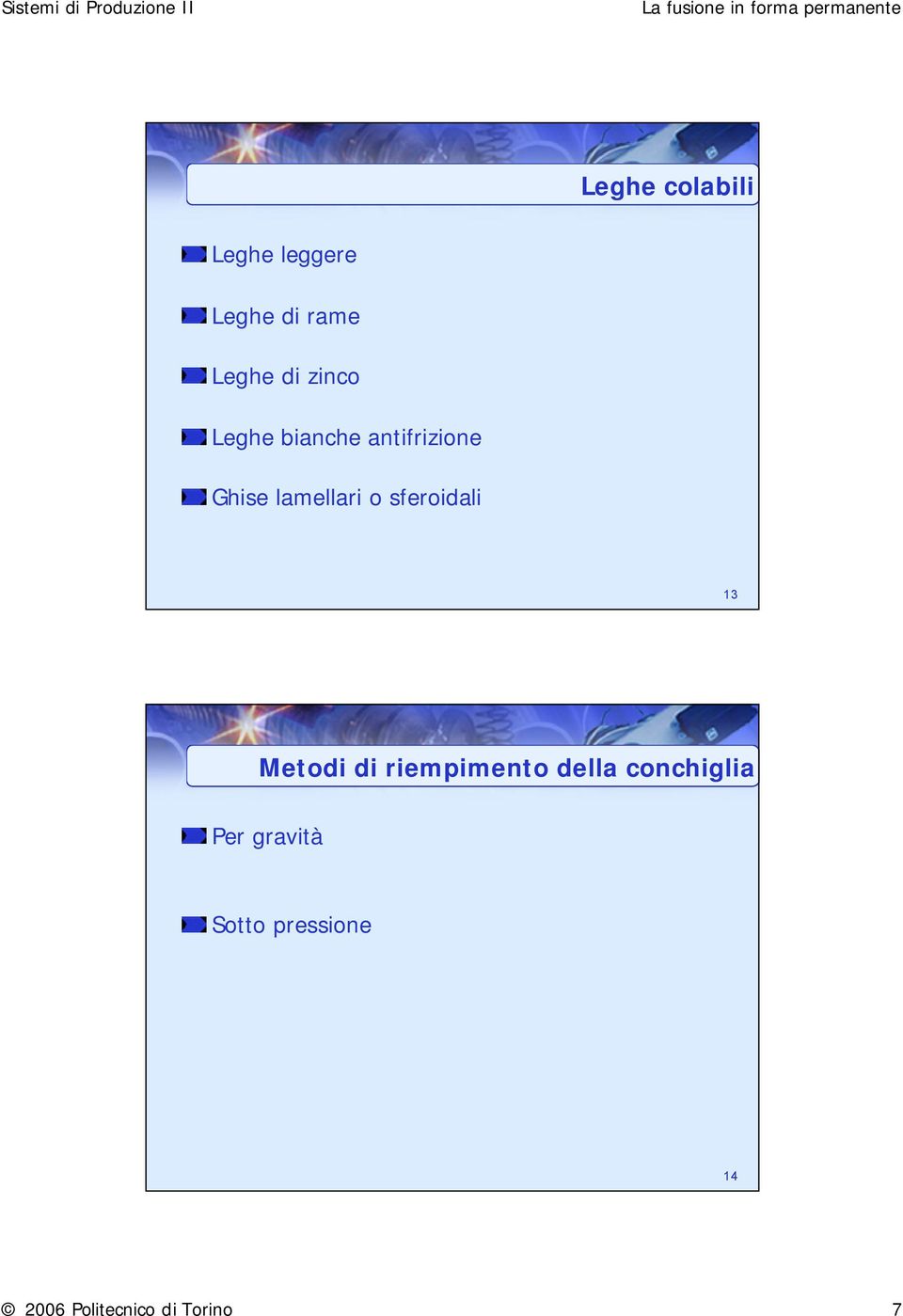 sferoidali 13 Metodi di riempimento della conchiglia