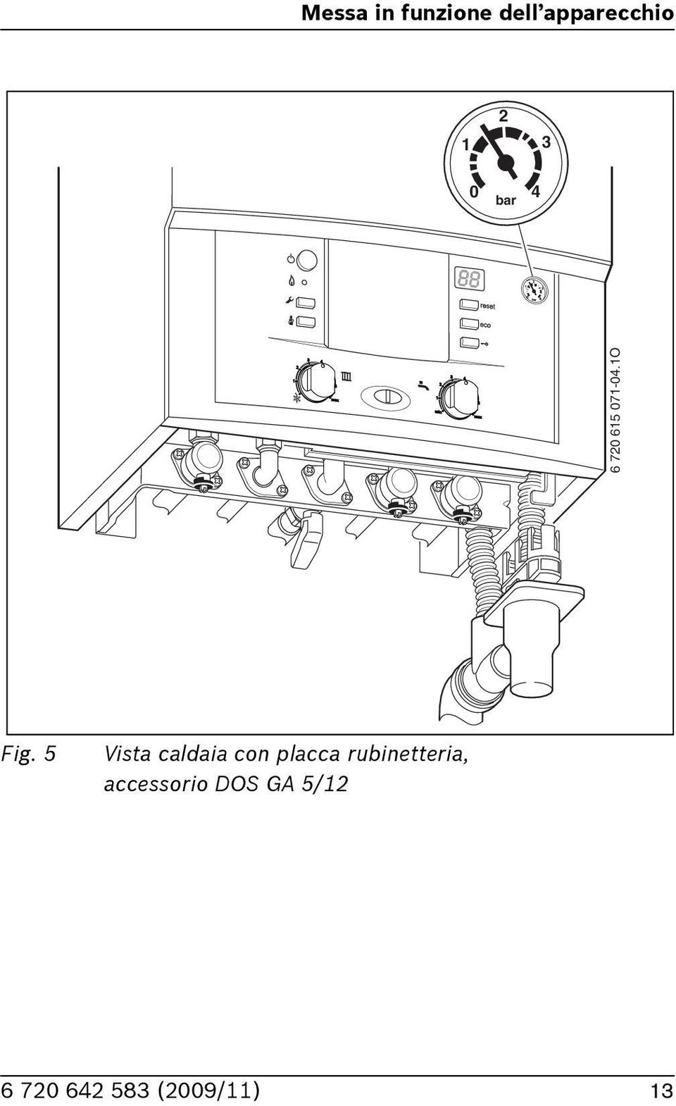 5 Vista caldaia con