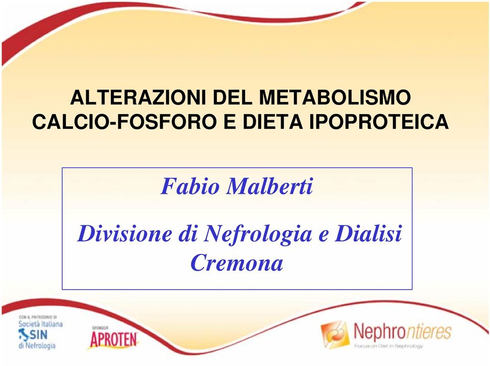 IPOPROTEICA Fabio Malberti