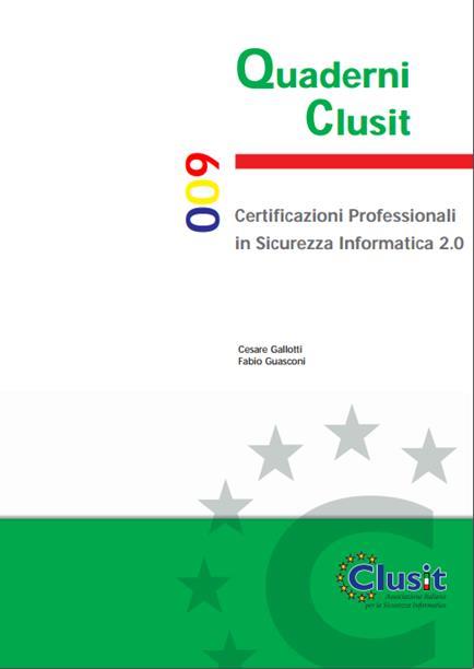Nuovo Quaderno CLUSIT Profili professionali