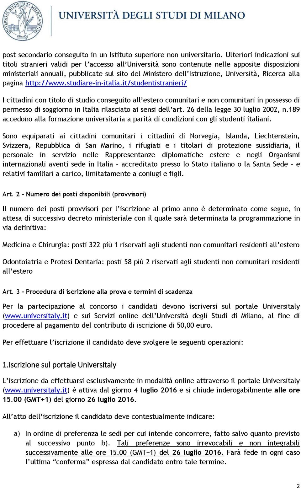 Università, Ricerca alla pagina http://www.studiare-in-italia.