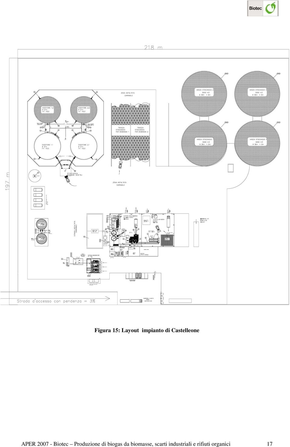 M44 M45 M48 M49 M50 M51 Figura 15: Layout impianto di Castelleone APER 2007 -