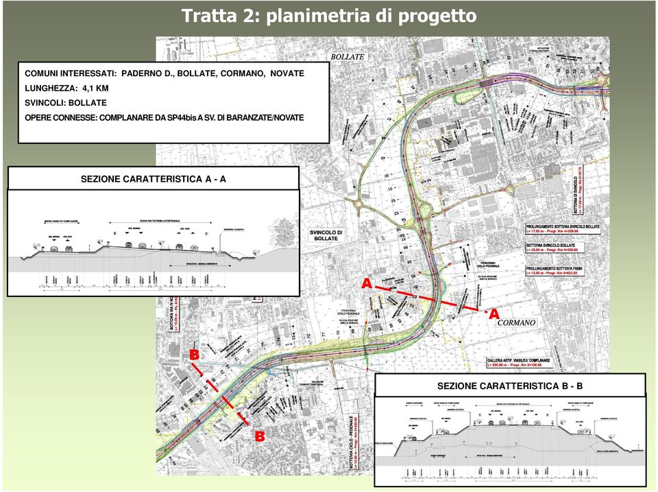 OPERE CONNESSE: COMPLANARE DA SP44bis A SV.