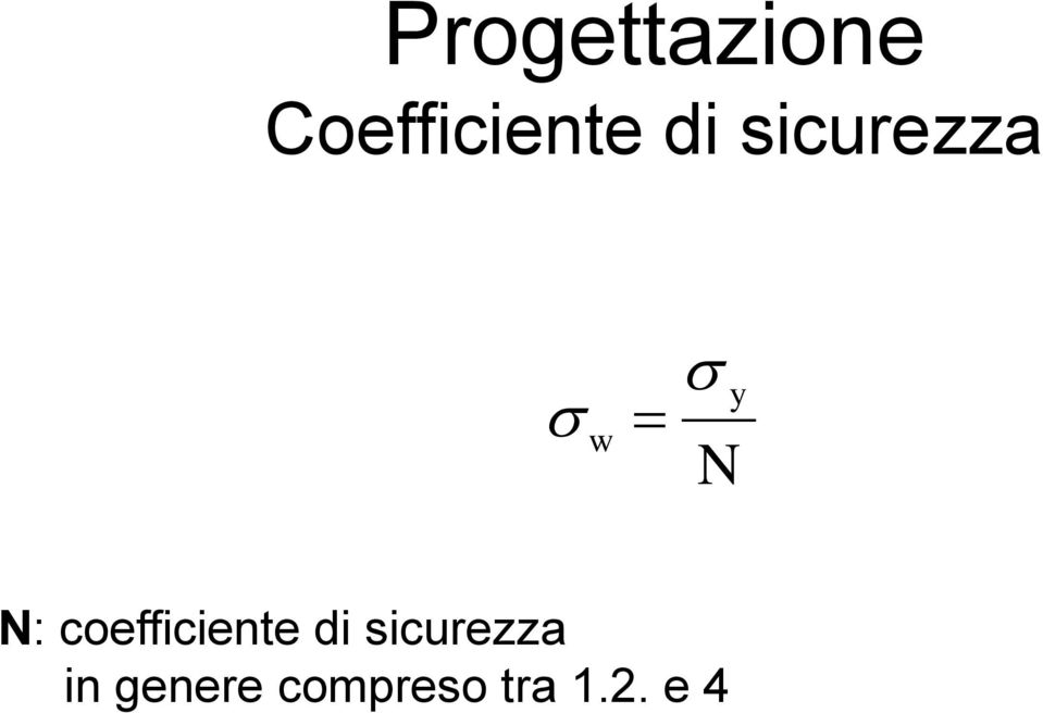 coefficiente di sicurezza