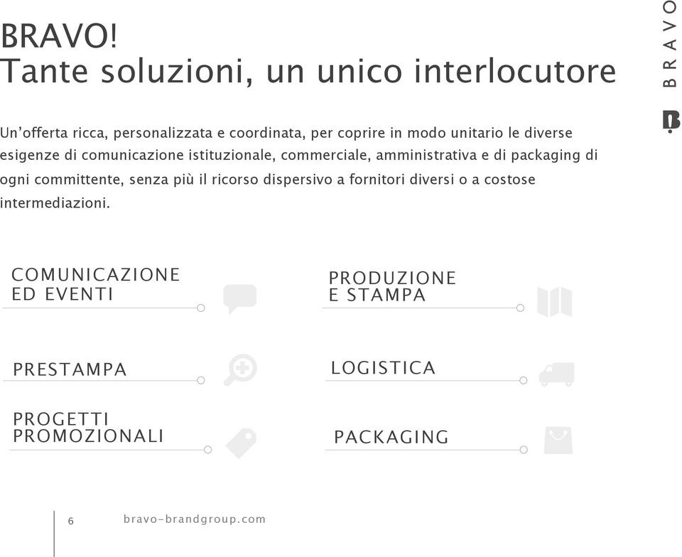 modo unitario le diverse esigenze di comunicazione istituzionale, commerciale, amministrativa e di