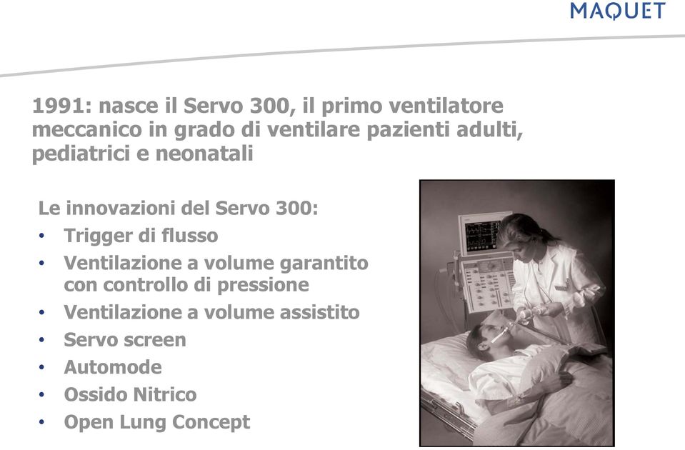 300: Trigger di flusso Ventilazione a volume garantito con controllo di