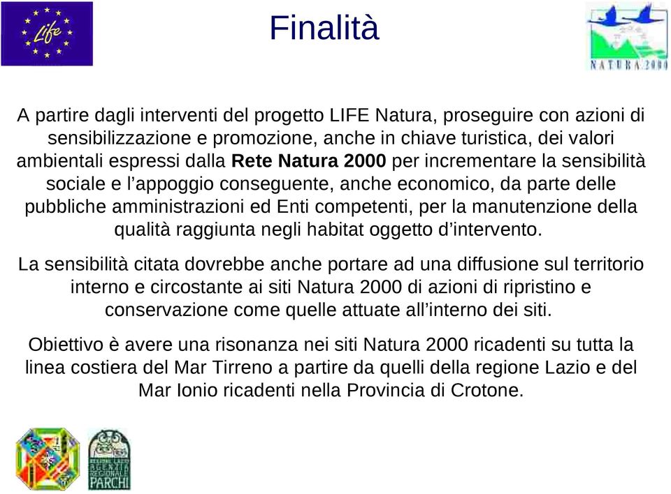 habitat oggetto d intervento.