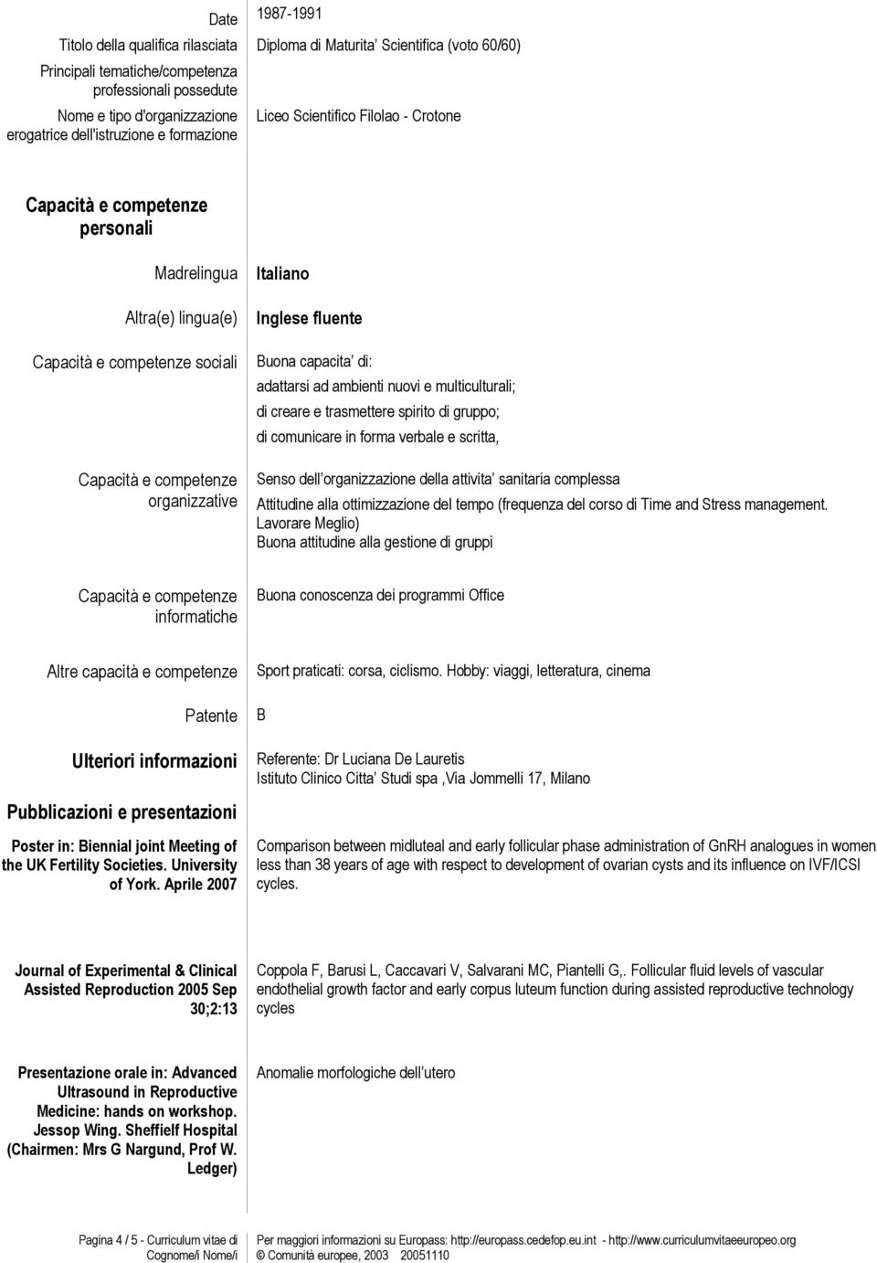 Attitudine alla ottimizzazione del tempo (frequenza del corso di Time and Stress management.