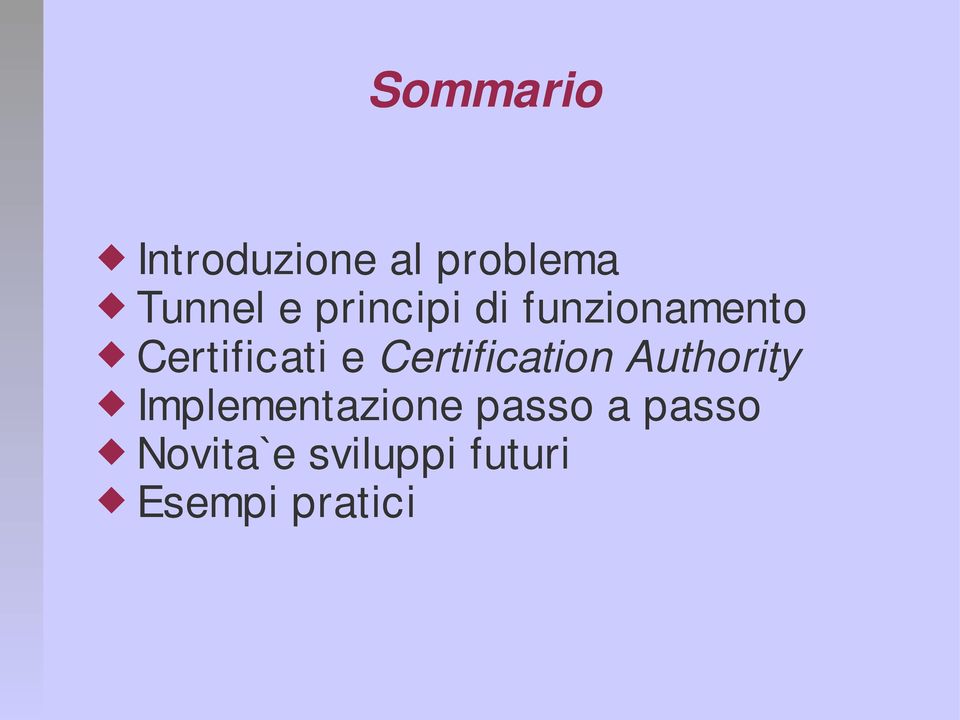 Certification Authority Implementazione