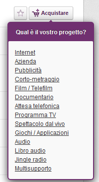 Pagina19 Al momento dell acquisto, in Jamendo.com, viene richiesto il tipo di utilizzo che si vuole fare dell opera, e che influirà sul prezzo della stessa.