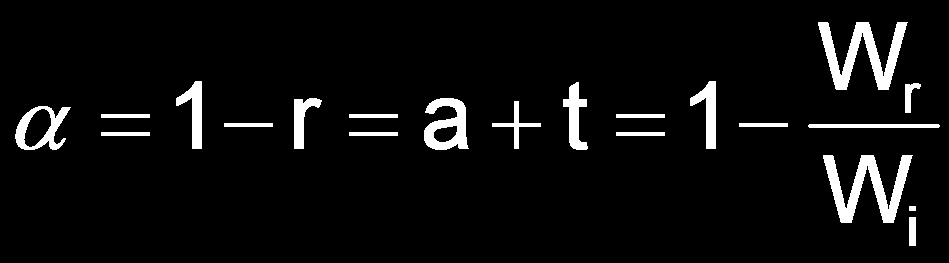 Cenni di acustica ambientale Coefficiente di