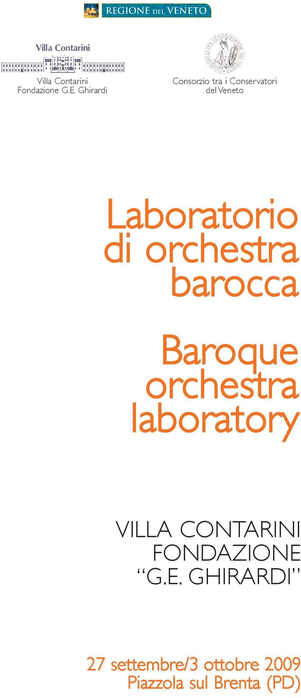 Laboratorio di orchestra barocca Baroque orchestra