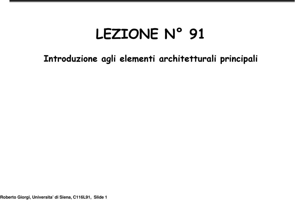 principali Roberto Giorgi,