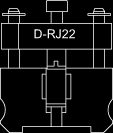 PMP4080/D-RJ 22 PMP-4080 Set matrici per plug telefonici modulari, 4/4, 4/2.