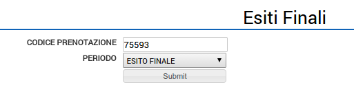 Esiti finali Questa sezione è dedicata al flusso Esiti finali da inviare al sistema SIDI. Gli esiti finali si riferiscono agli esiti degli scrutini.