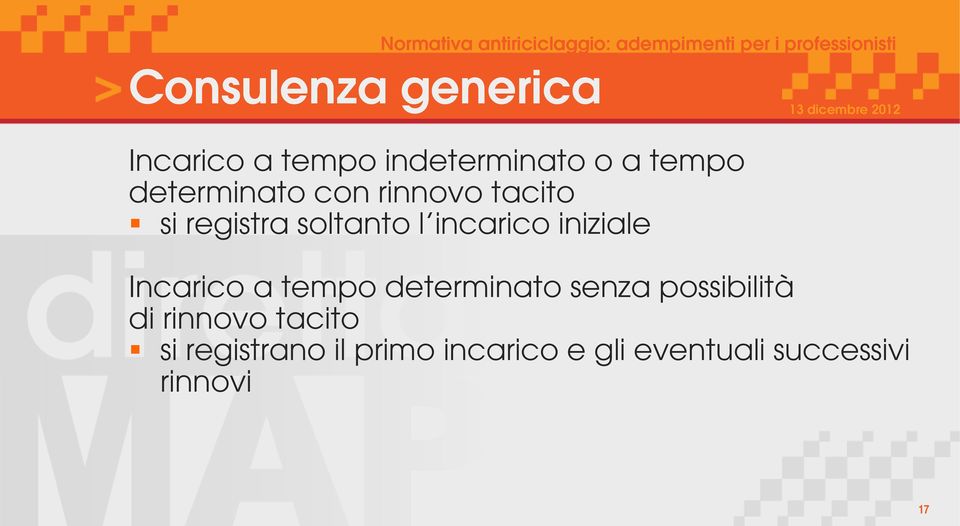 iniziale Incarico a tempo determinato senza possibilità di rinnovo