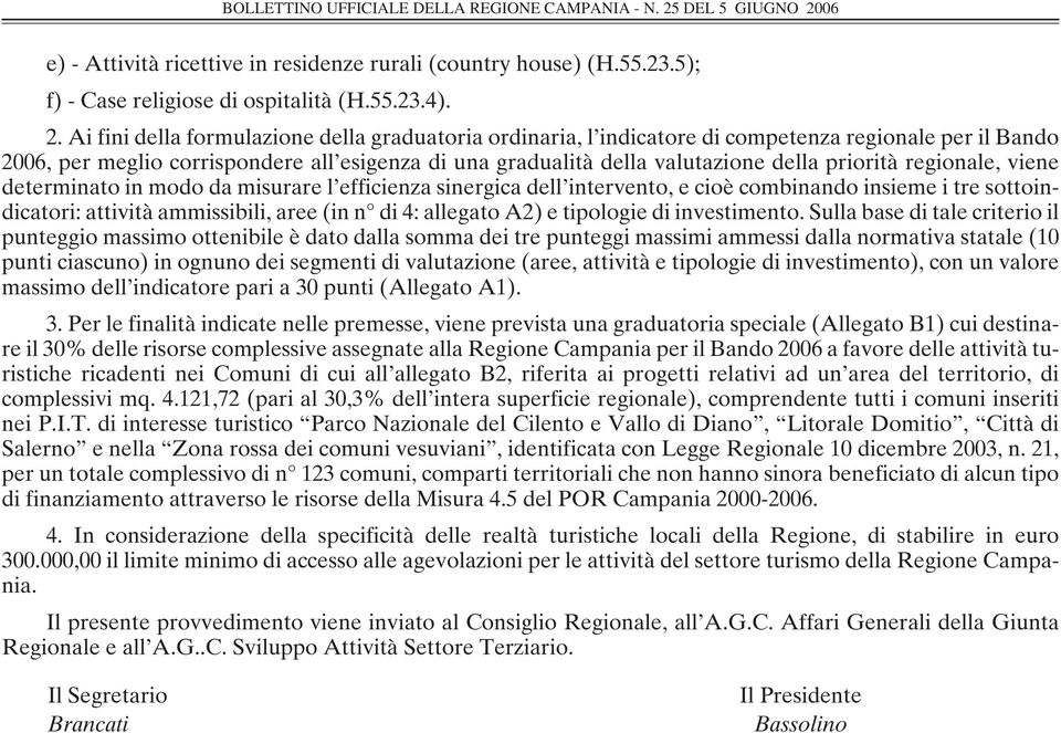 06 e) - Attività ricettive in residenze rurali (country house) (H.55.23.5); f) - Case religiose di ospitalità (H.55.23.4). 2.