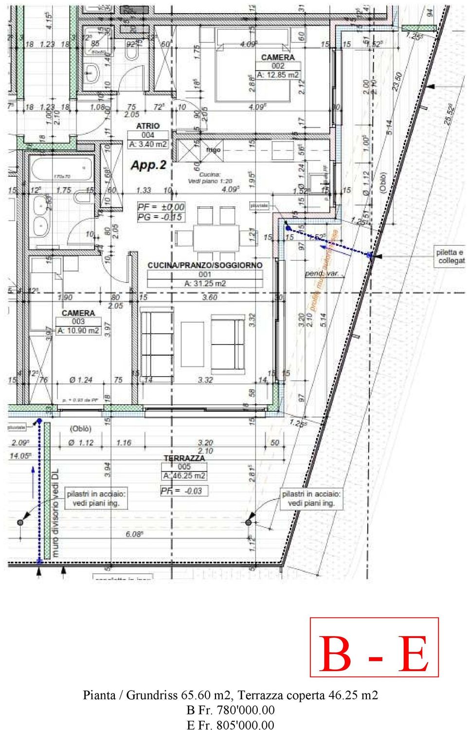 60 m2, Terrazza coperta