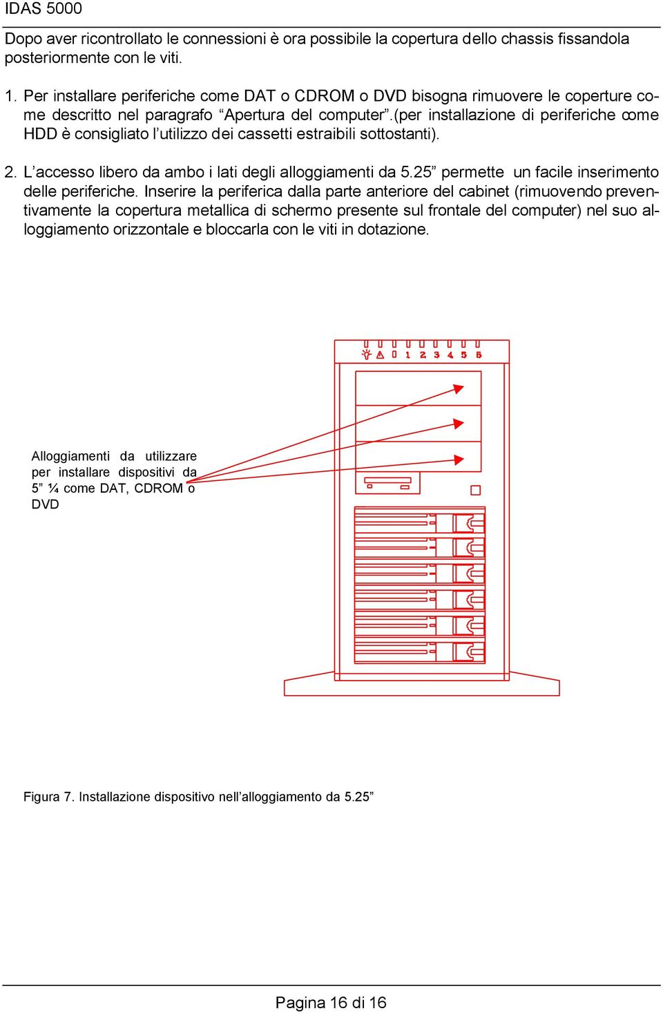 (per installazione di periferiche come HDD è consigliato l utilizzo dei cassetti estraibili sottostanti). 2. L accesso libero da ambo i lati degli alloggiamenti da 5.