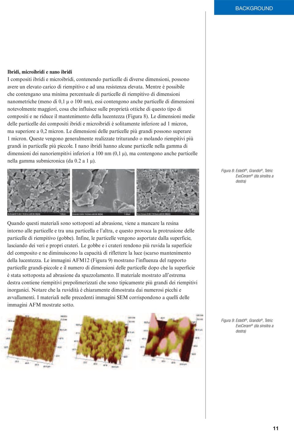 maggiori, cosa che influisce sulle proprietà ottiche di questo tipo di compositi e ne riduce il mantenimento della lucentezza (Figura 8).