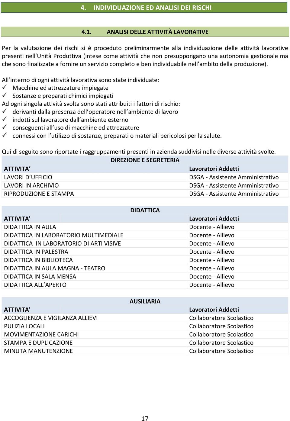 non presuppongano una autonomia gestionale ma che sono finalizzate a fornire un servizio completo e ben individuabile nell ambito della produzione).