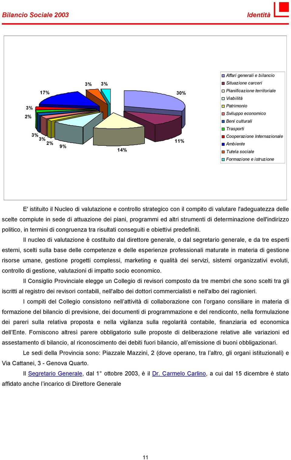 attuazione dei piani, programmi ed altri strumenti di determinazione dell'indirizzo politico, in termini di congruenza tra risultati conseguiti e obiettivi predefiniti.