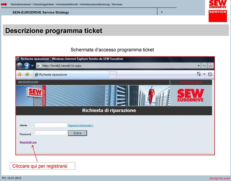 accesso programma ticket