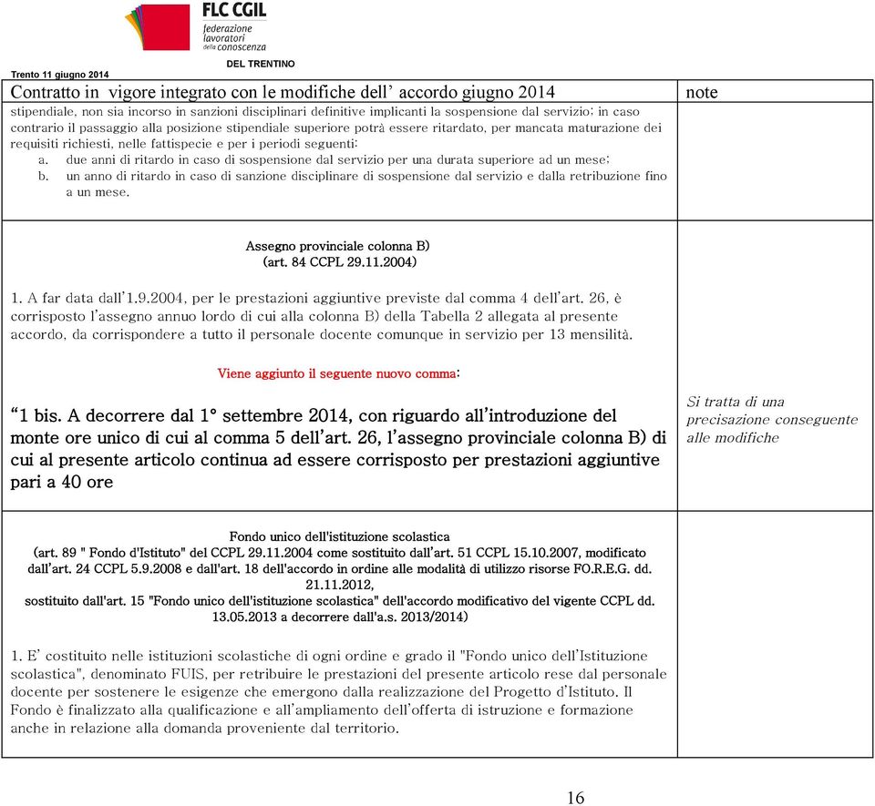 due anni di ritardo in caso di sospensione dal servizio per una durata superiore ad un mese; b.