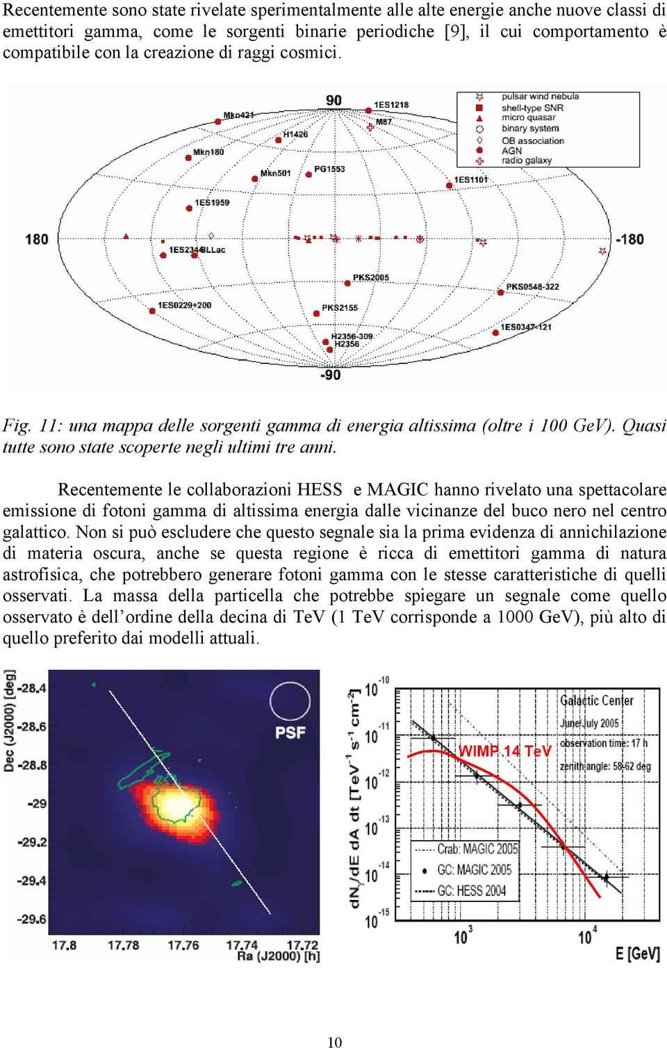 Recentemente le collaborazioni HESS e MAGIC hanno rivelato una spettacolare emissione di fotoni gamma di altissima energia dalle vicinanze del buco nero nel centro galattico.