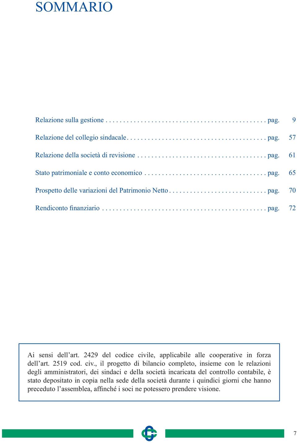 2429 del codice civi