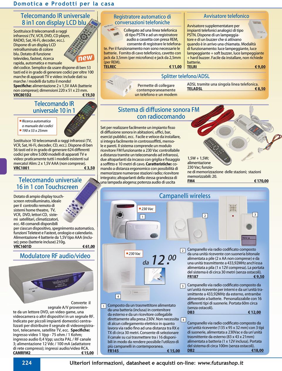 informazioni, datasheet e